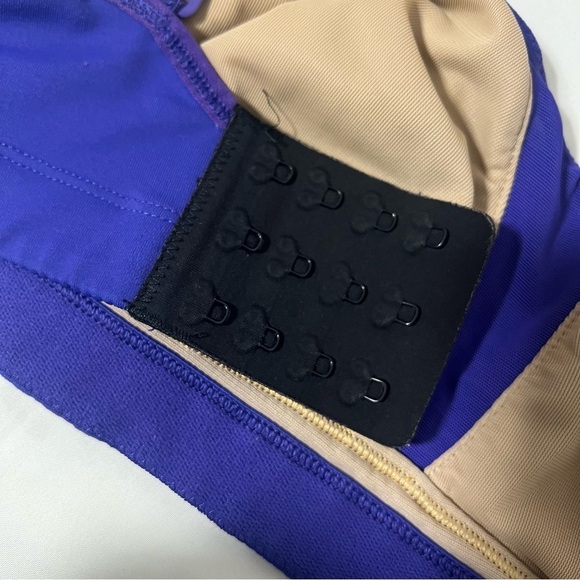 Lululemon Ta Ta Tamer II Sports Bra Pigment Blue No Size Tag Support Mesh Panel - Picture 7 of 12